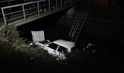 Köprüden sulama kanalına düştü: 3 yaralı