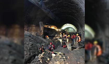 Tünel inşatında göcük 1 ölü