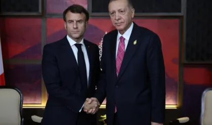 Erdoğan'dan Macron'a 'Filistin' tebriği