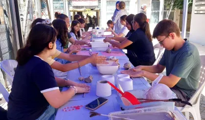 Gölcüklü çocuklar ve gençlerle sanat dolu 3 gün