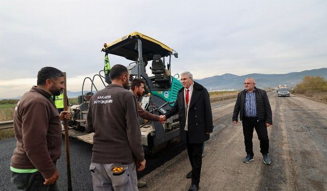 Geyve kırsalında hummalı çalışma