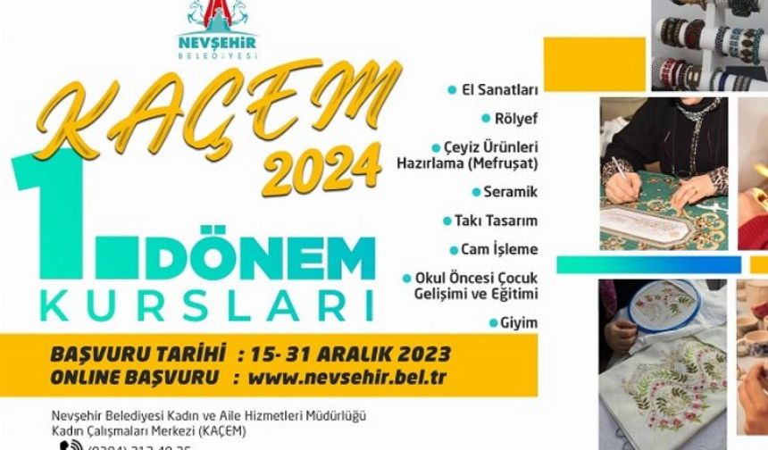 KAÇEM'de kadınlar için yeni kurs