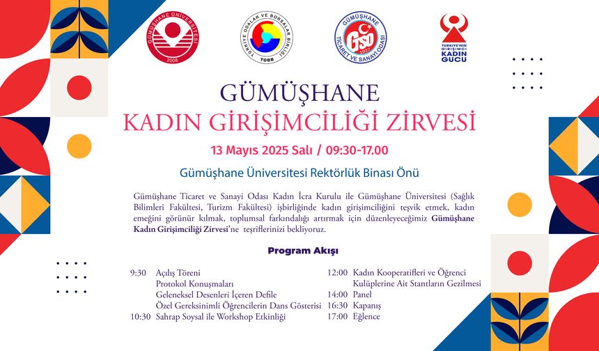 Gümüşhane‘de Kadın Girişimcilik programına davet